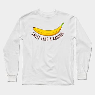 Banana Smile Long Sleeve T-Shirt